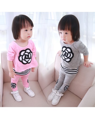 Cute girls two-piece cotton suit jacket