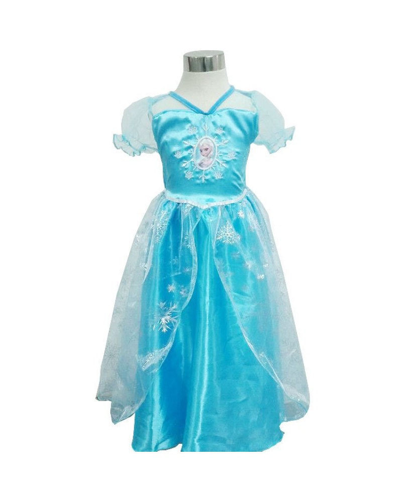 Kids Clothing Baby New Fashion Stage Performance dress Girl short sleeve Princess dress 2-7 Y