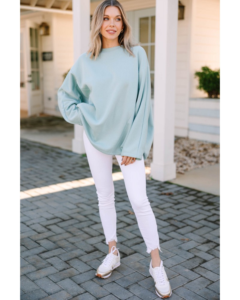 You've Got It All Dusty Green Oversized Sweatshirt