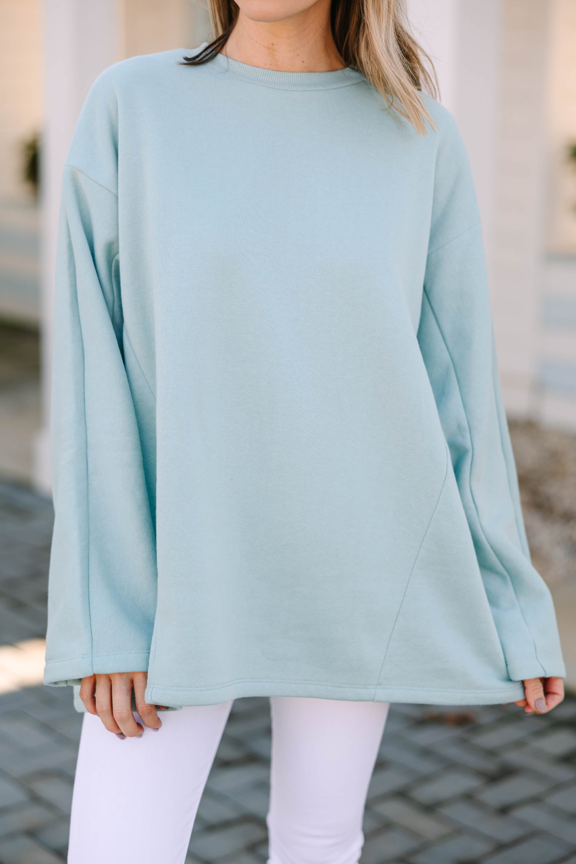 You've Got It All Dusty Green Oversized Sweatshirt