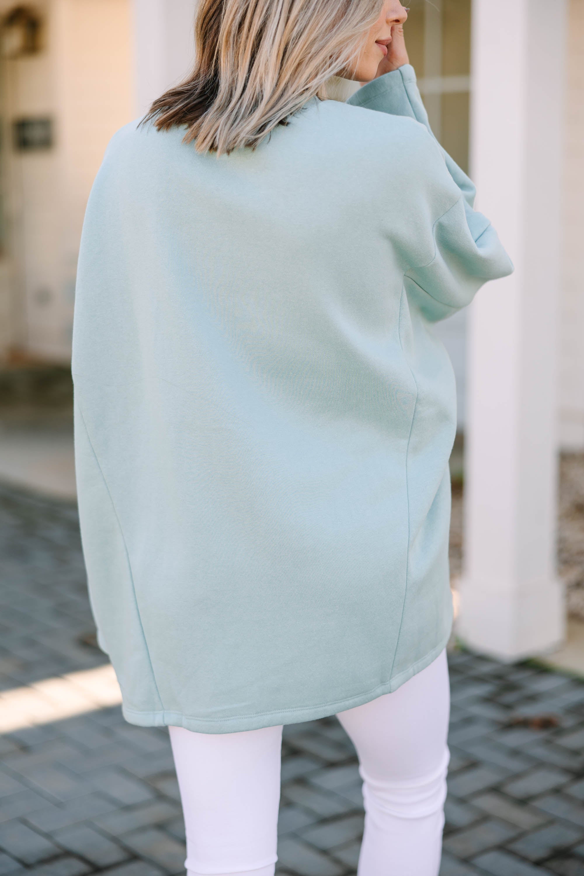 You've Got It All Dusty Green Oversized Sweatshirt