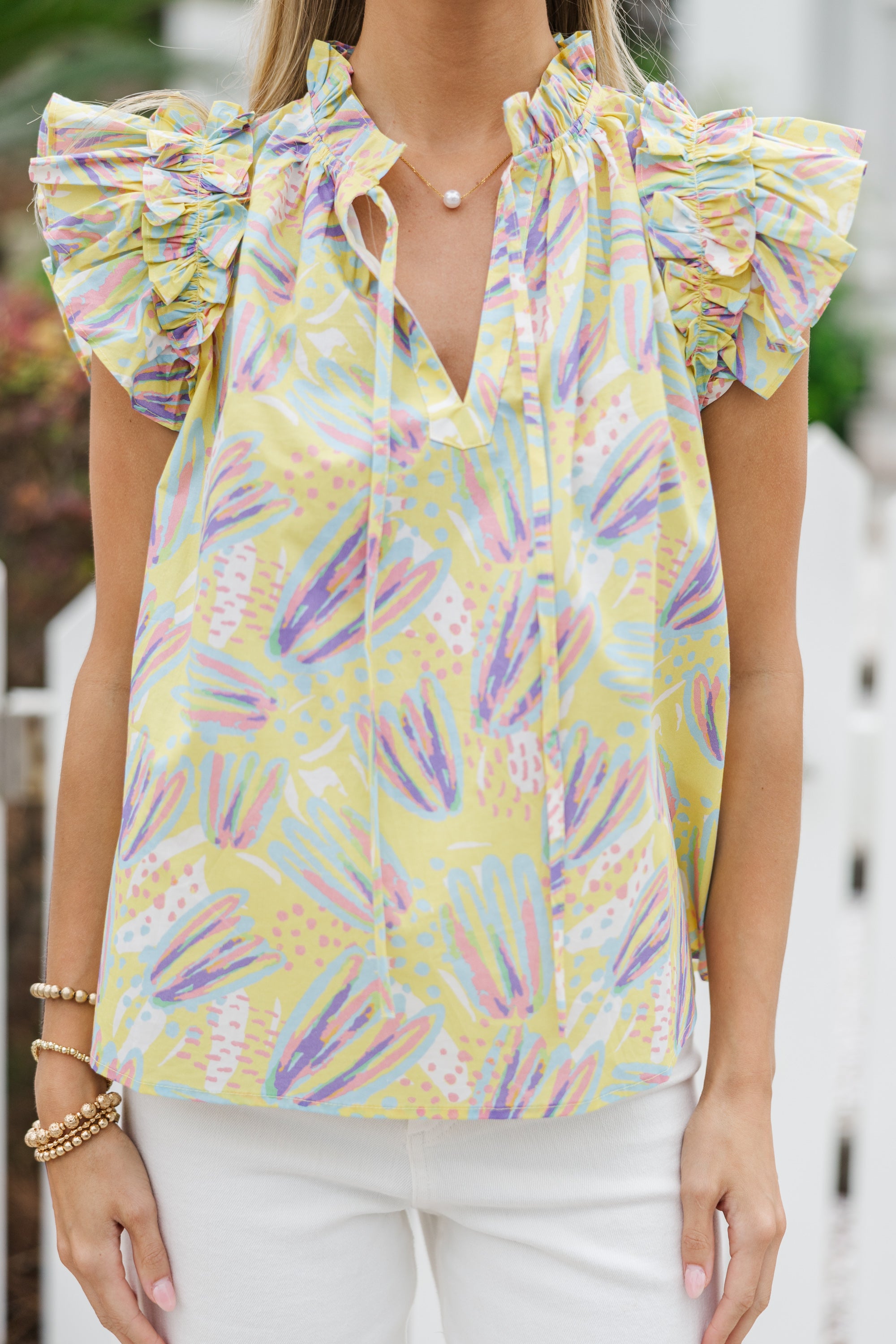 Pinch: Just Another Day Yellow Floral Blouse