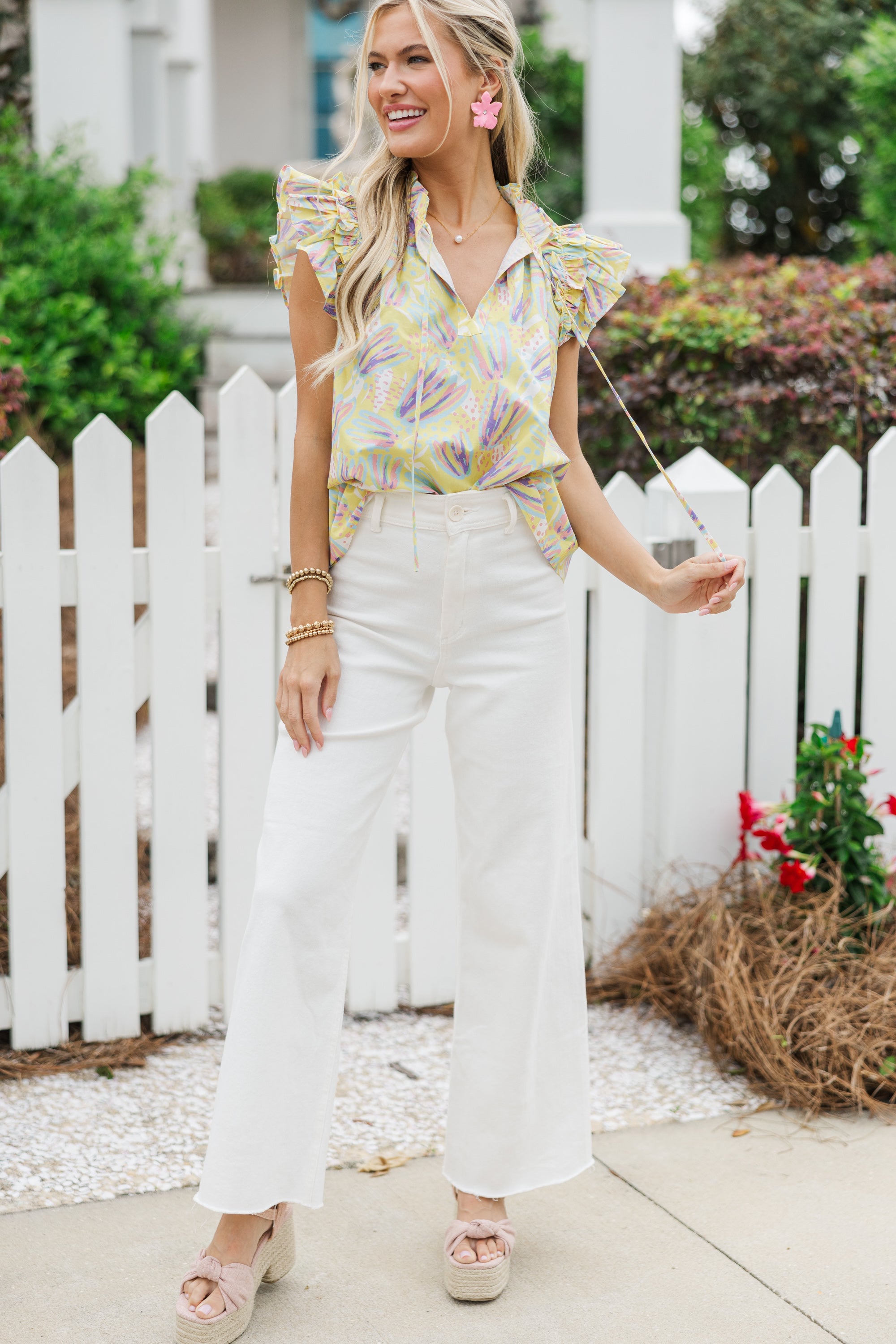 Pinch: Just Another Day Yellow Floral Blouse