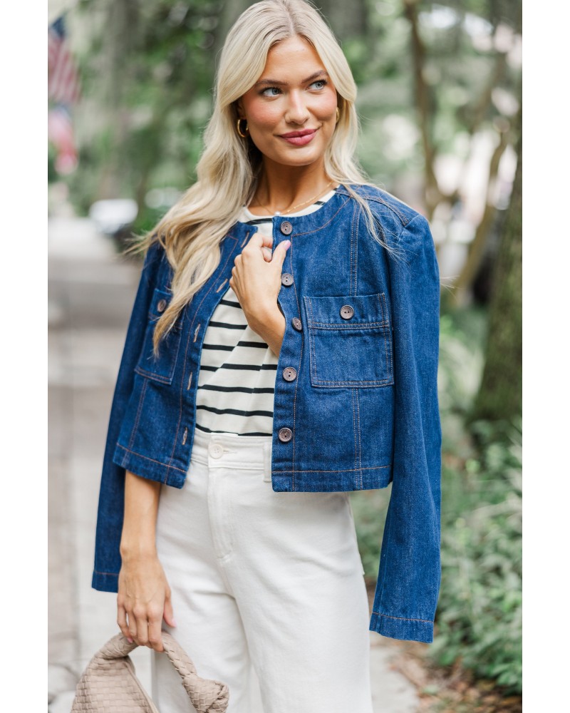 Talk About It Blue Denim Jacket